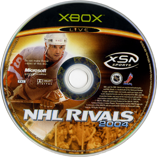 NHL Rivals 2004 (USA) Game Disc